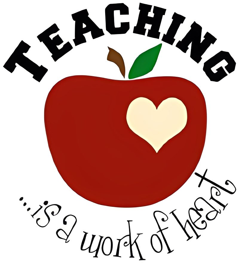 Heart in apple, teaching theme