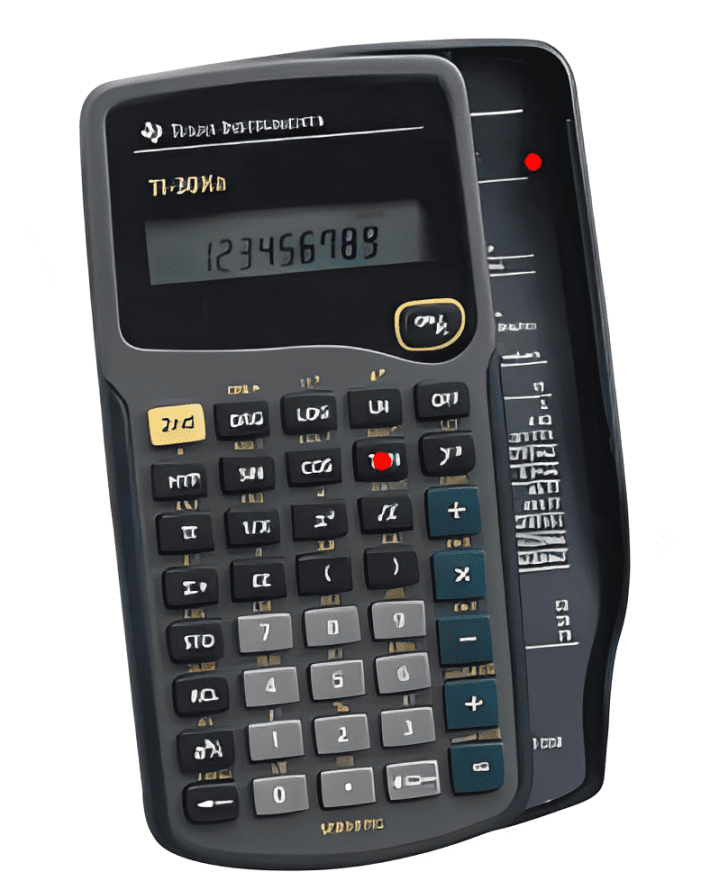 Calculator with numeric keypad